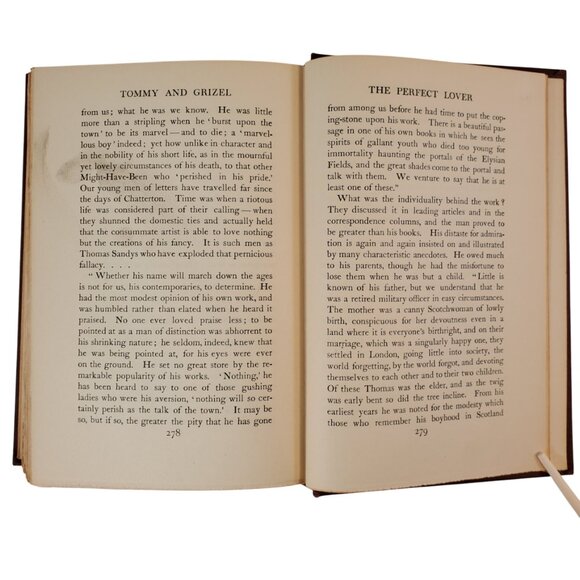 Vintage Book "Tommy and Grizel" By J. M. Barrie. Charles Scribner's Sons. 1913 - Picture 6 of 10